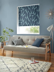 MissPrint Blue Leaf Tropics Made to Measure Roller Blinds - Image 2 of 6