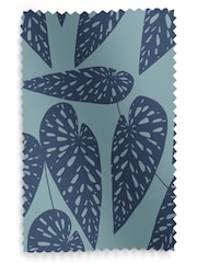 MissPrint Blue Leaf Tropics Made to Measure Roller Blinds - Image 3 of 6