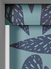 MissPrint Blue Leaf Tropics Made to Measure Roller Blinds - Image 4 of 6