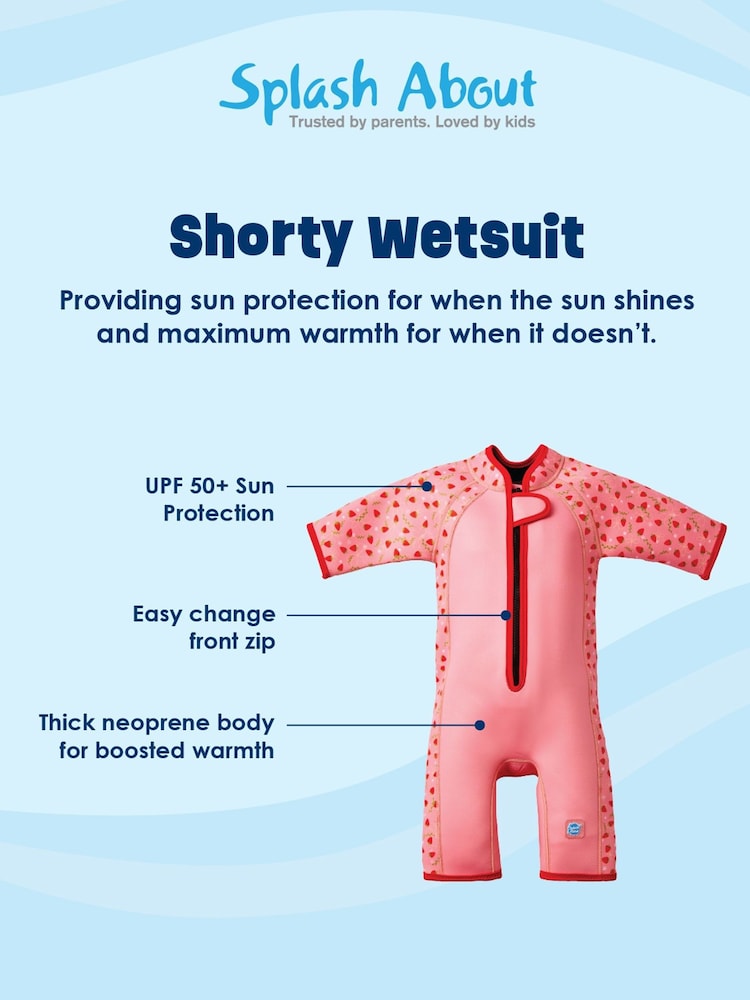 Pink - Splash About Shorty Wetsuit - Larawan 9 ng 9