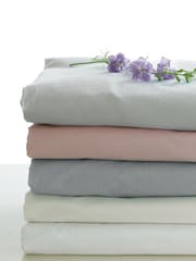 Laura Ashley Silver 400 Thread Count 100% Cotton Fitted Sheet - Image 3 of 3