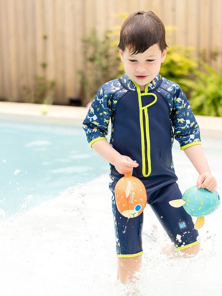 Splash About Blue Shorty Wetsuit - Image 2 of 7 Splash About Blue Shorty Wetsuit - Image 2 of 7