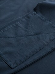 Seasalt Cornwall Blue Herdsman Long Sleeve Rugby Top - Image 5 of 5