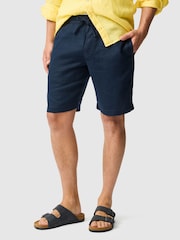 Rodd & Gunn Navy Blue Linen 9" Resort Shorts - Image 1 of 5