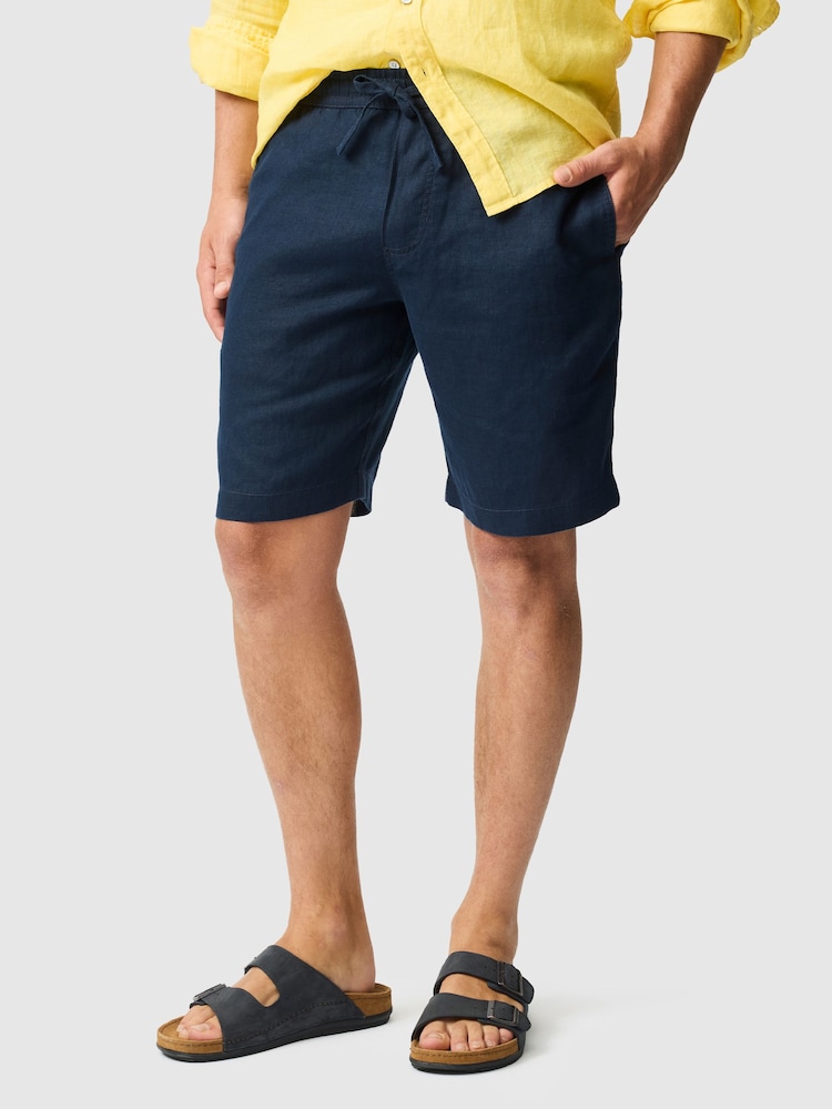 Rodd & Gunn Navy Blue Linen 9" Resort Shorts - Image 1 of 5