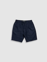 Rodd & Gunn Navy Blue Linen 9" Resort Shorts - Image 5 of 5