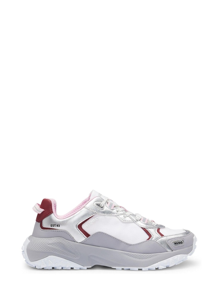 HUGO Grey GO1ST Trainers - Image 2 of 5