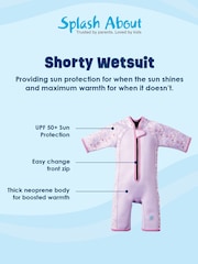 Splash About Purple Shorty Wetsuit - Image 8 of 8