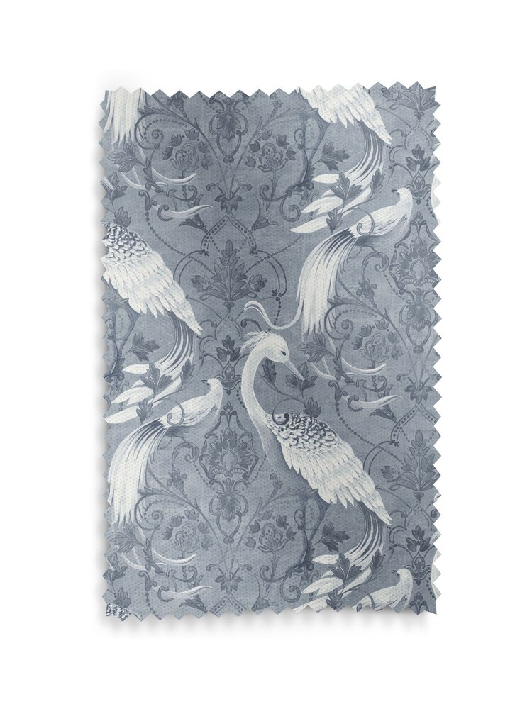 Laura Ashley Midnight Blue Tregaron Made to Measure 100% Cotton Roman Blinds - Image 5 of 5