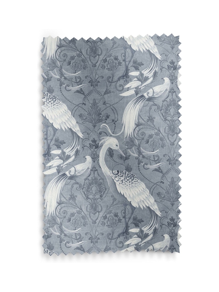 Laura Ashley Midnight Blue Tregaron Made to Measure 100% Cotton Roman Blinds - Image 6 of 6