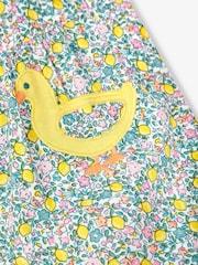 JoJo Maman Bébé Lemon Ditsy Duck Appliqué Ditsy Print Dungarees - Image 3 of 3