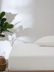 White Non Iron Simply Soft Extra Deep Fitted Sheet - Image 1 of 1