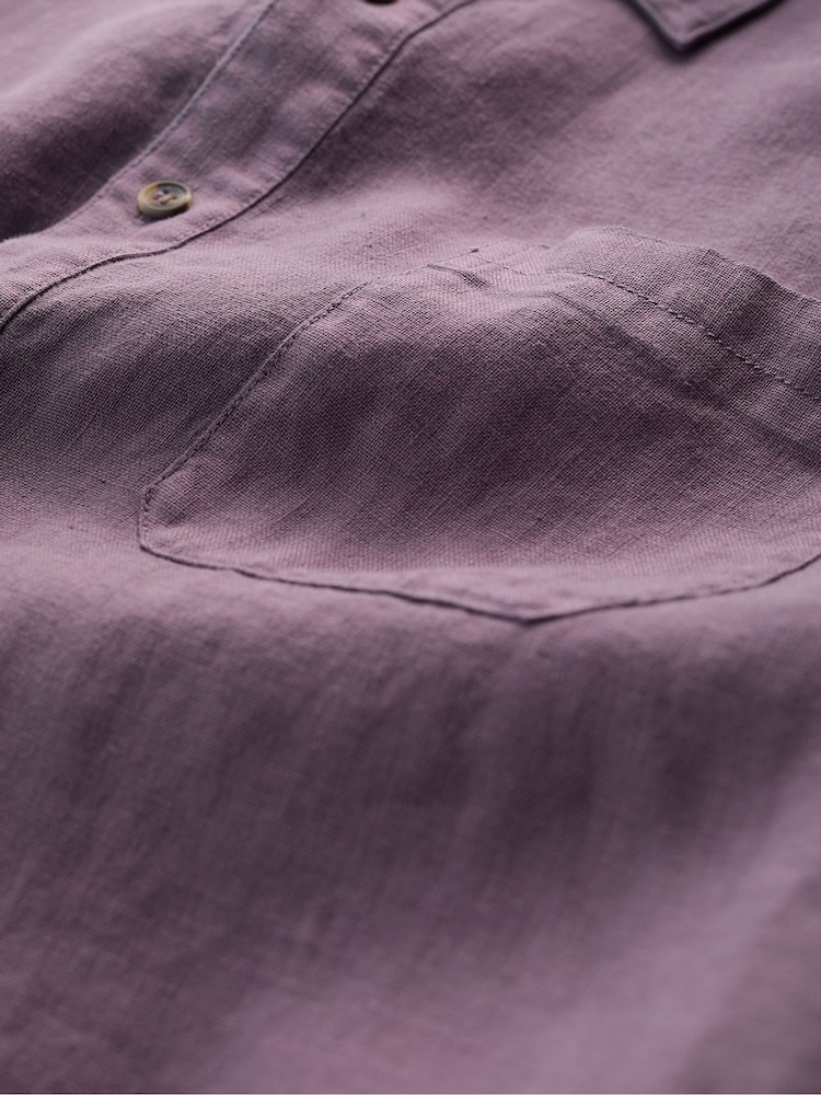 Seasalt Cornwall Purple Curator Shirt - Image 5 of 5