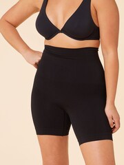 ETAM Black Medium Power By Control Mid-Thigh Shorts - Image 4 of 5