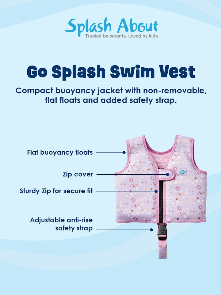 Splash About Purple Go Splash Swim Vest - Image 8 of 8