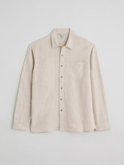 Seasalt Cornwall Natural Curator 100% Linen Shirt - Image 4 of 4