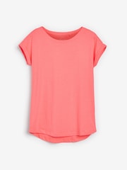 Neonkoralle/Pink - T-Shirt-Top mit Flügelärmeln - Bild 2 von 4