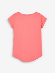 Neonkoralle/Pink - T-Shirt-Top mit Flügelärmeln - Bild 3 von 4