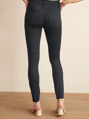 Black Power Stretch Denim Leggings - Image 2 of 7