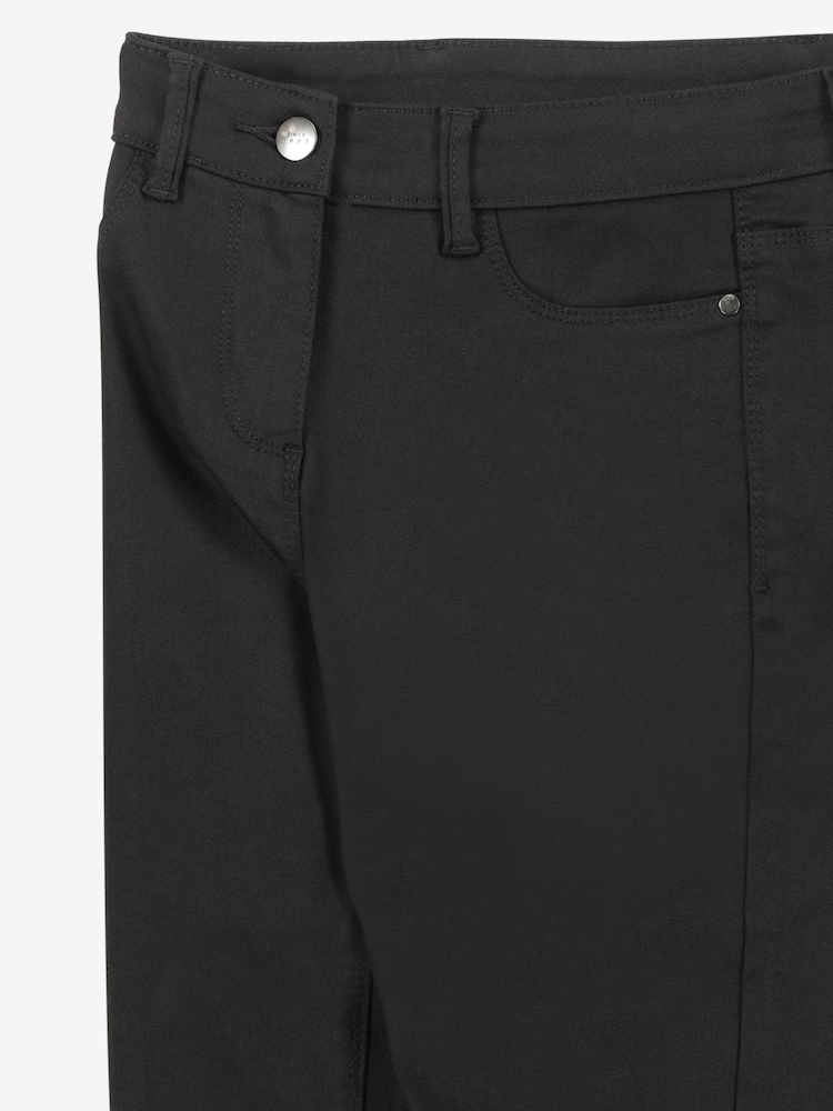 Black Power Stretch Denim Leggings - Image 7 of 7