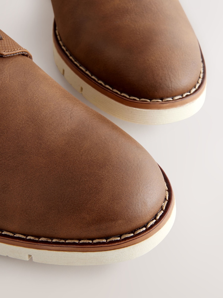 Tan Brown Sports Wedges Shoes - Image 5 of 7