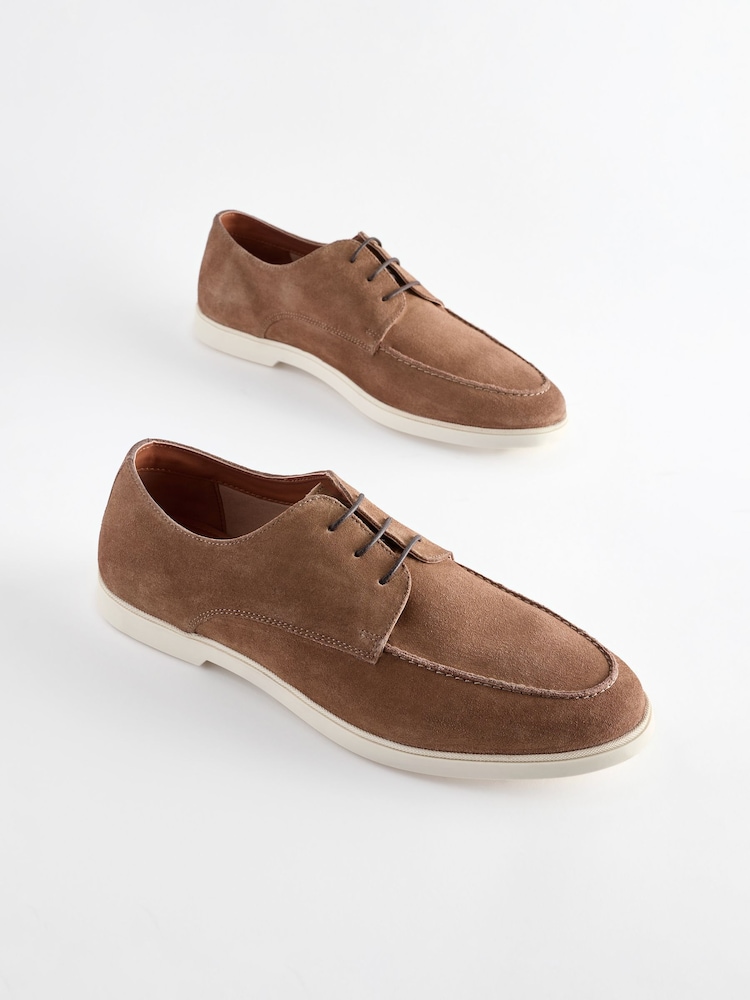 Stone - Schürzen schuhe aus Veloursleder - Bild 1 von 5 Stone - Schürzen schuhe aus Veloursleder - Bild 1 von 5