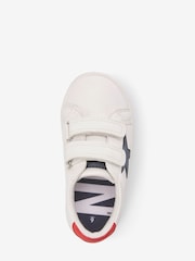 White Standard Fit (F) Star Touch Fastening Trainers - Image 3 of 4