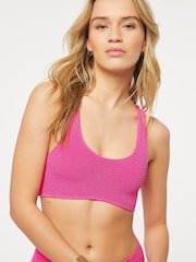 ETAM Pink ETAM One Size Fits All Stretch Bralette Bikini Top - Image 1 of 5