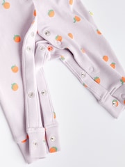 Multi Fruit Print Baby Footless Sleepsuits 3 Pack (0mths-3yrs) - Image 10 of 10