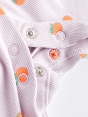 Multi Fruit Print Baby Footless Sleepsuits 3 Pack (0mths-3yrs) - Image 9 of 10