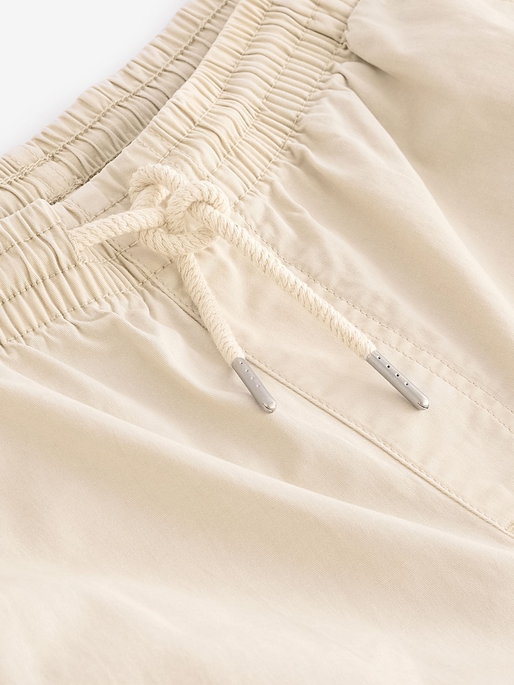 Stone Washed Cotton Elasticated Waist Shorts - Image 10 of 10