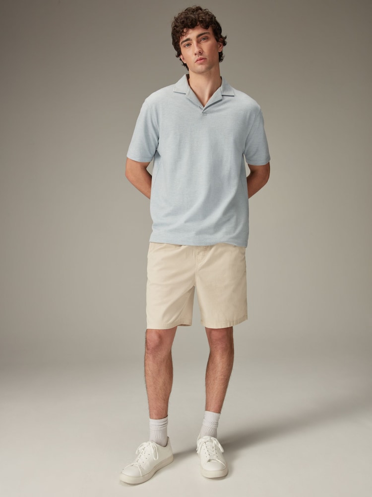 Stone Washed Cotton Elasticated Waist Shorts - Image 2 of 10