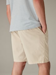 Stone Washed Cotton Elasticated Waist Shorts - Image 5 of 10
