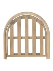 Charles Bentley Set of 2 Natural Wood Curve Acacia Chairs with Cushions - Image 6 of 6