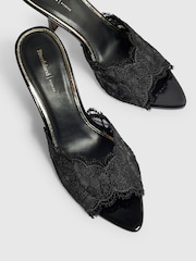 River Island Lace Peep Toe Mules - صورة 6 من 6