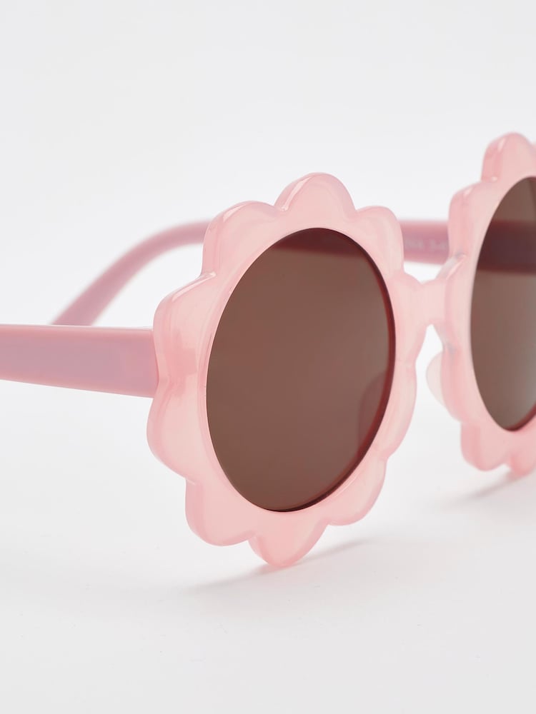 Pink Flower Sunglasses - Image 3 of 3 Pink Flower Sunglasses - Image 3 of 3