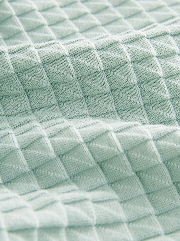 Grey Knitted Textured Relaxed Fit Button Through Polo Shirt - Image 7 of 7 Grey Knitted Textured Relaxed Fit Button Through Polo Shirt - Image 7 of 7