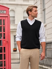 Schwarz - Pure Collection Herren-Kaschmirweste - Bild 5 von 8