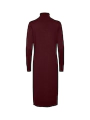 Saint Tropez Red Mila Rollneck Knitted Midi Dress - Image 5 of 5