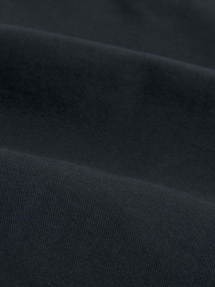 Navy Blue Straight Fit Stretch Chinos Shorts - Image 8 of 8