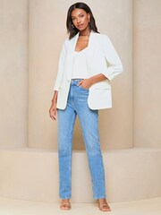 Lipsy Cream Shawl Blazer - Image 1 of 4