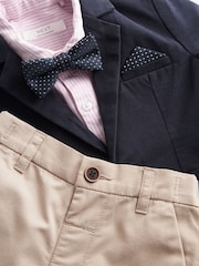 Navy Blazer, Shirt, Short & Bow Tie Set (3mths-9yrs) - Image 8 of 8