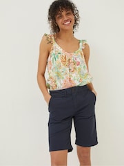 FatFace Blue Falmouth Bermuda Chino Shorts - Image 1 of 4