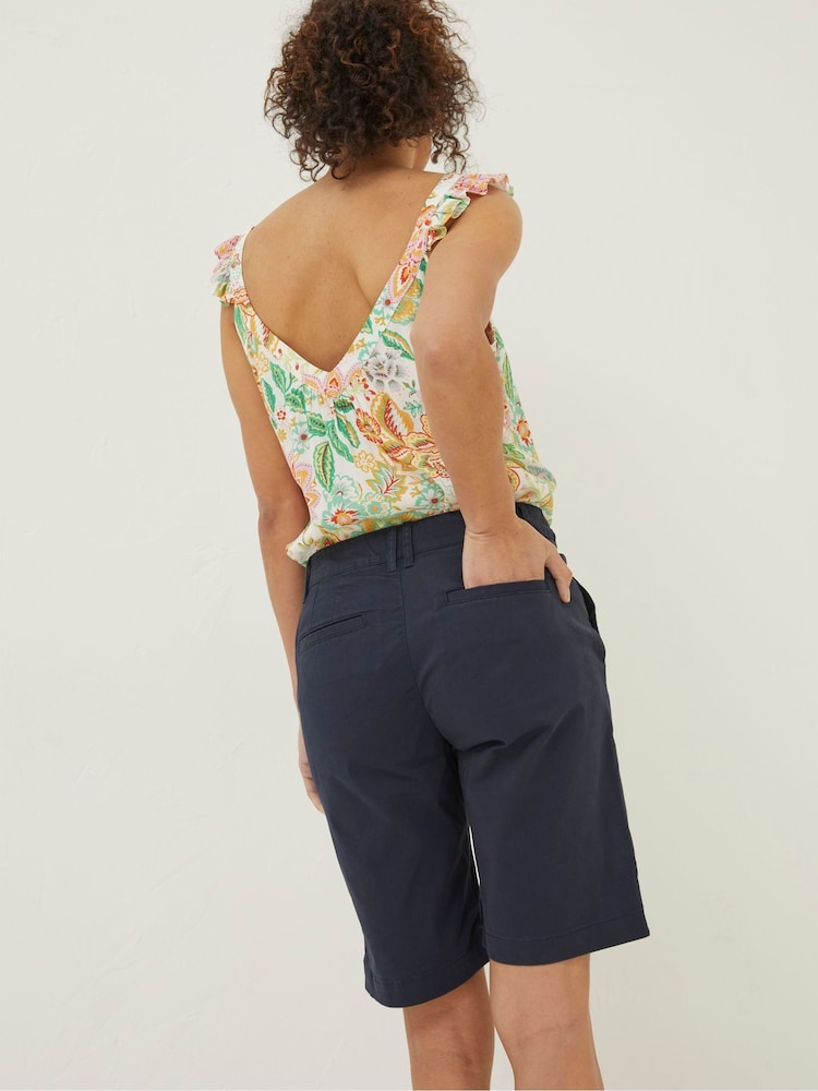 FatFace Blue Falmouth Bermuda Chino Shorts - Image 2 of 4