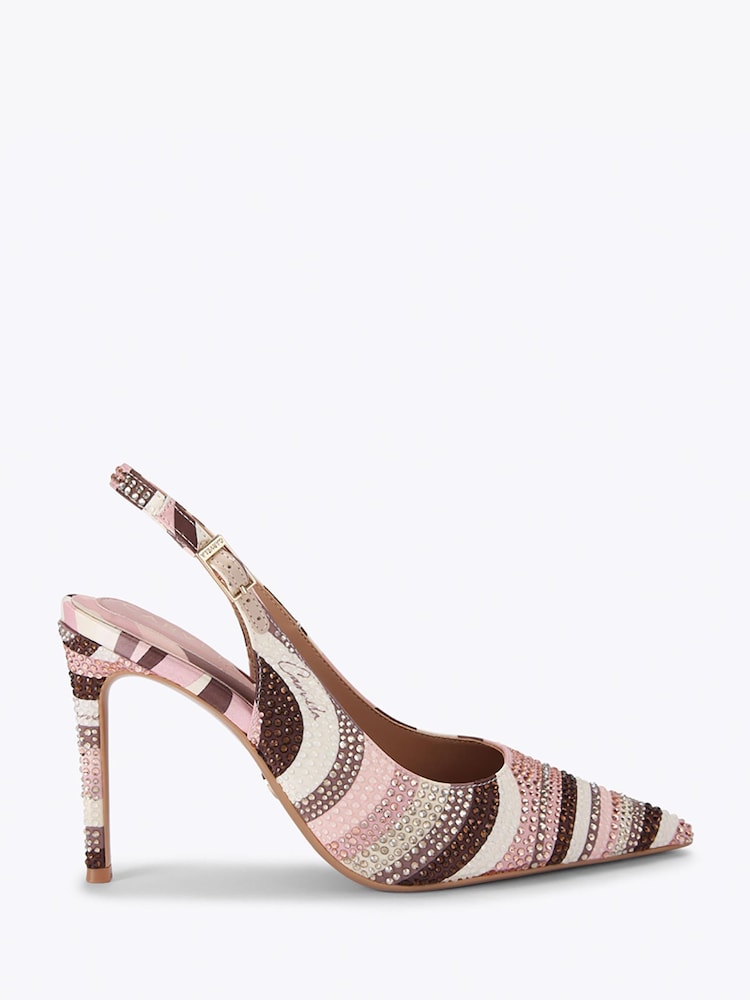 Carvela Pink Caramella Sling Court Shoes - Image 1 of 4 Carvela Pink Caramella Sling Court Shoes - Image 1 of 4