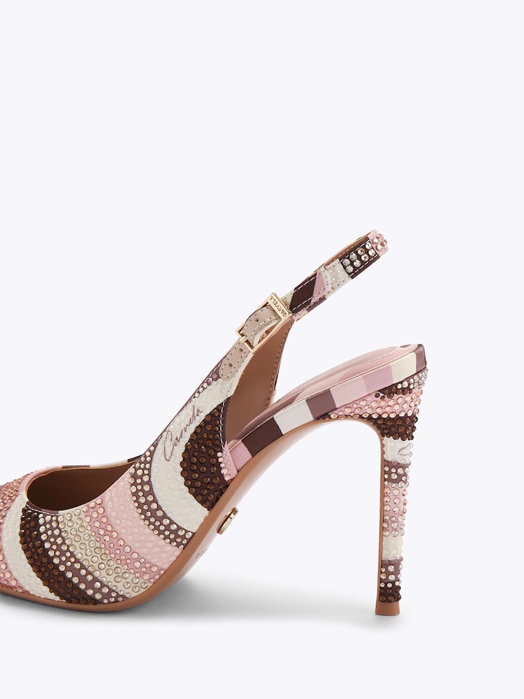 Carvela Pink Caramella Sling Court Shoes - Image 4 of 4 Carvela Pink Caramella Sling Court Shoes - Image 4 of 4