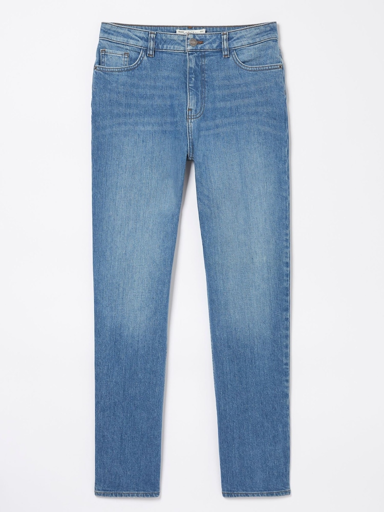 FatFace Blue Chesham Girlfriend Jeans - Image 1 of 2 FatFace Blue Chesham Girlfriend Jeans - Image 1 of 2