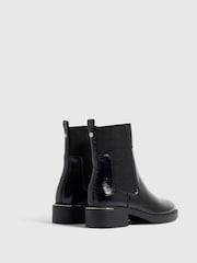 River Island Black Block Heeled Ankle Boots - Image 3 of 5