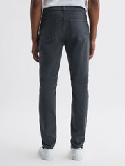 Reiss Airforce Blue Dover Slim Fit Brushed Jeans - Image 4 of 4