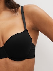 Black/White/Pastel Rose Nude Pad Balcony Cotton Blend Ultimate Comfort Bras 3 Pack - Image 4 of 6